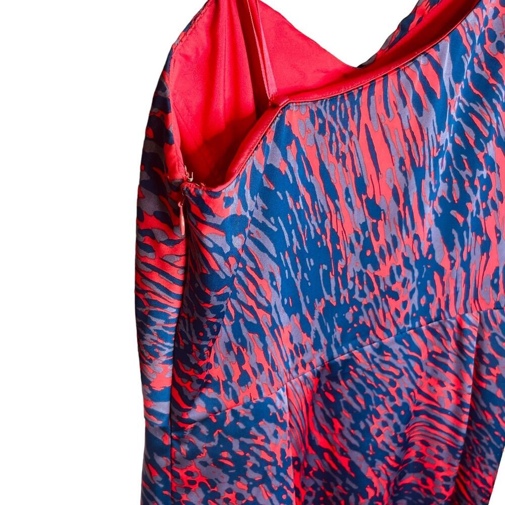 BCBGeneration | Raspberry Abstract One-Shoulder C… - image 11